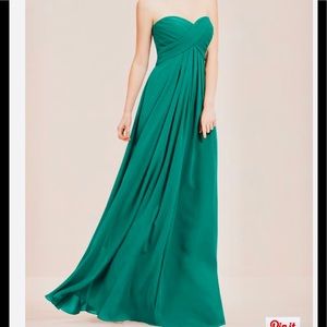 Lagoon green chiffon maxi